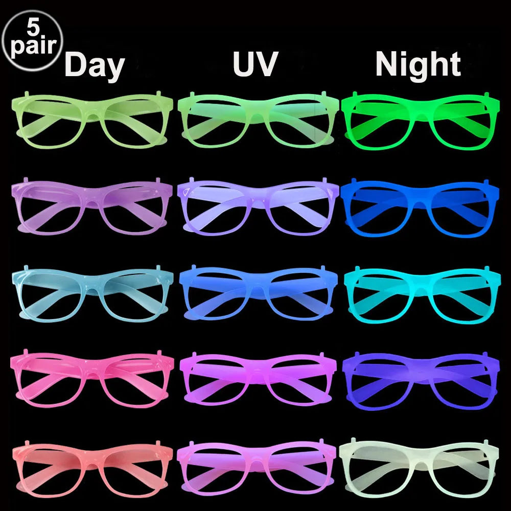 6 12 24 30 Pcs Neon Party Supplies Neon Formal Hats Glow In The UV Light Party Fluorescent Hat UV Light Party Decorations Adults