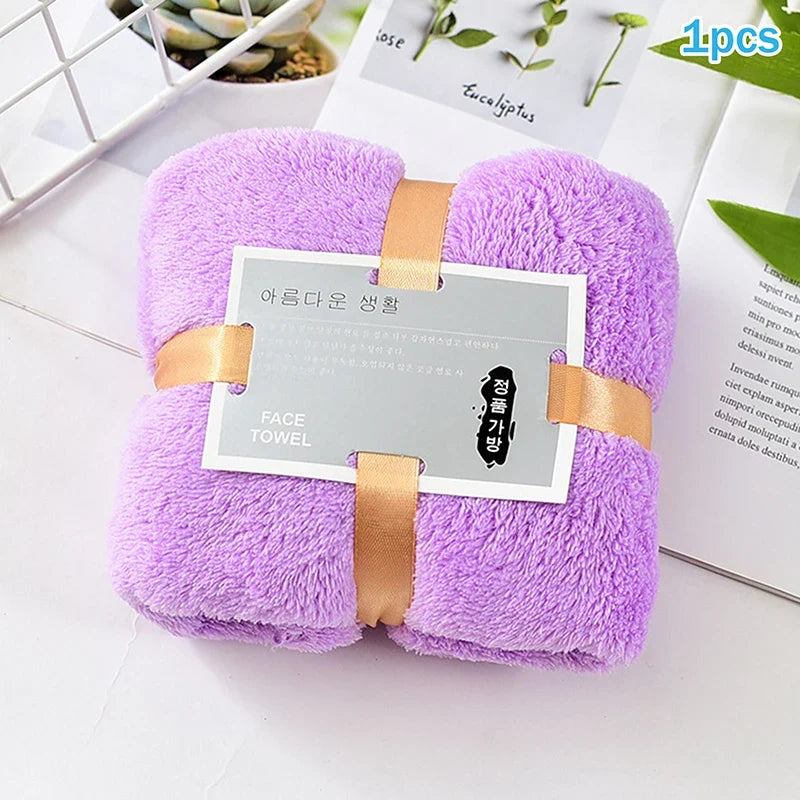 Hot 1/5PCS Bath Towels Set Super Soft Highly Absorbent Quick-drying Coral Velvet Bath Towel For Adults Hotel & Spa Use