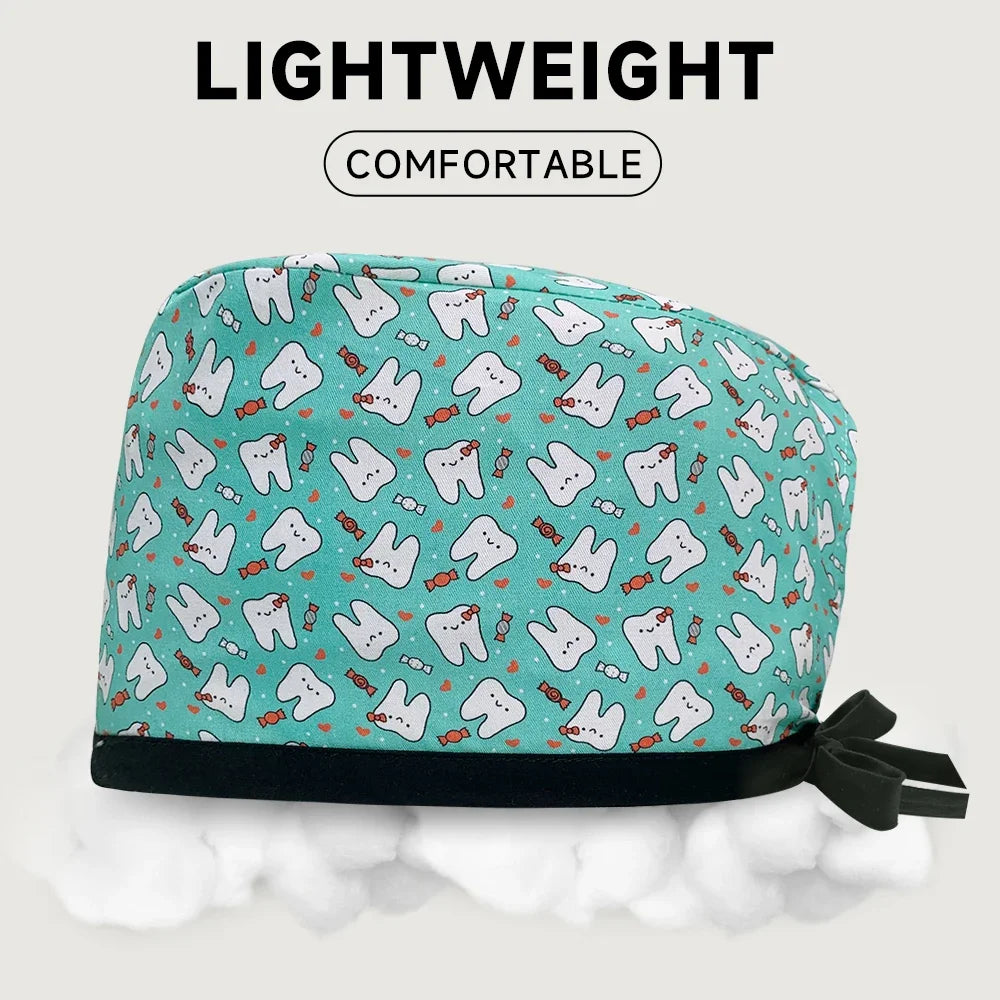 Gorro Quirúrgico Estampado de Dibujos Animados