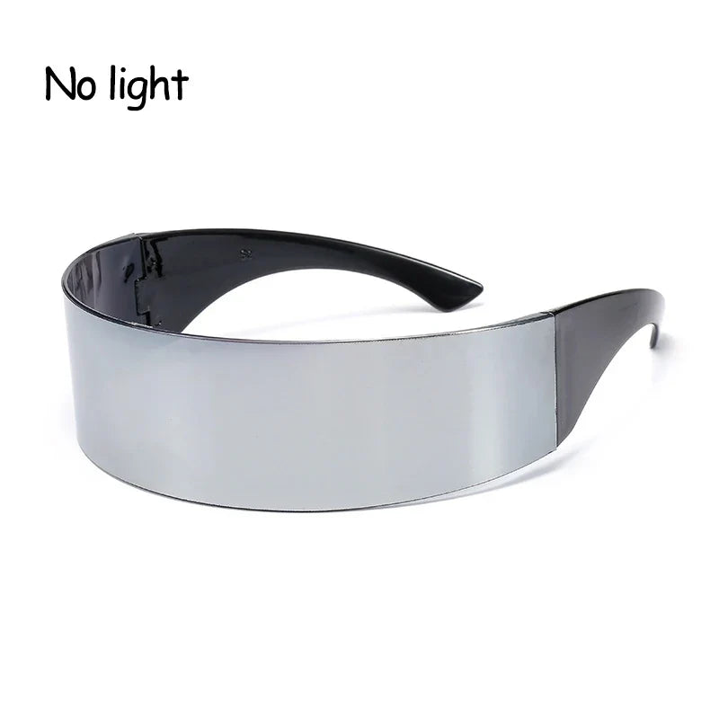 Glowing Glasses for Night Club Performers LED Glasses Party Dancing Rave Christmas 6V Led Futuristic Soldier Glasses Neon Lights