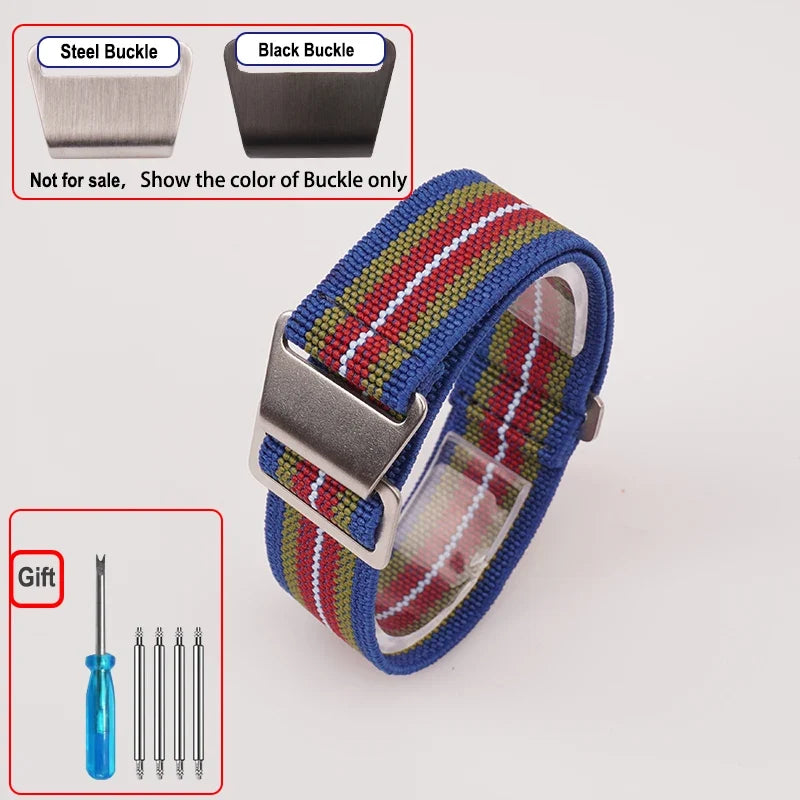 OnePlus Watch Elastic Nylon Band with Metal Hook Clasp