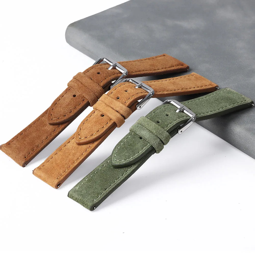 COROS PACE & APEX Suede Leather Band with Tonal Stitching