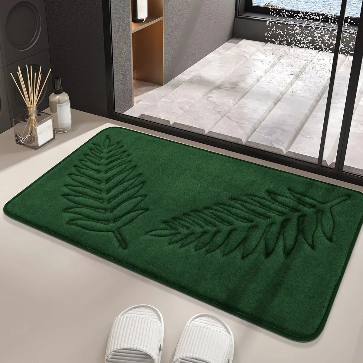Absorbent Non-slip Bathroom Rug Memory Cotton Bathrooms Floor Rugs Bath Mat Living Room Bedroom Kitchen Home Carpet