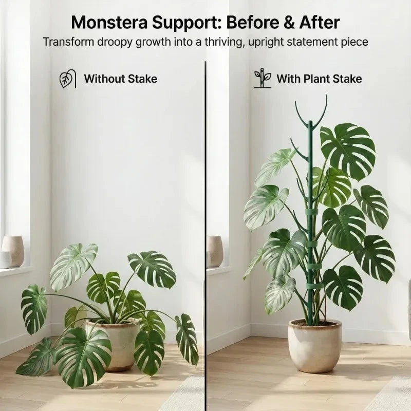 Potted Plant Support Piles Stackable Gardening Green Support Frame Climbing Vine Bonsai Fixing Rods Stakes Holder Support Racks