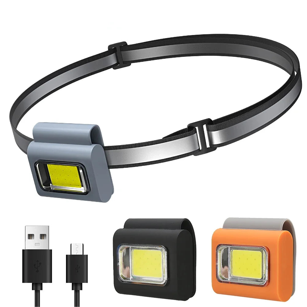 Multifunctional LED Portable Light with Magnetic Charging Light Clothespin Running Light Silicone Work Headlight Dog Chain Light