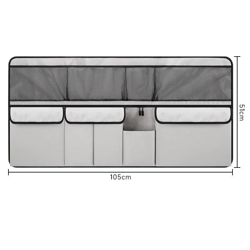 Car trunk storage bag SUV car seat back hanging bag Multi functional storage mesh bag Car interior storage items