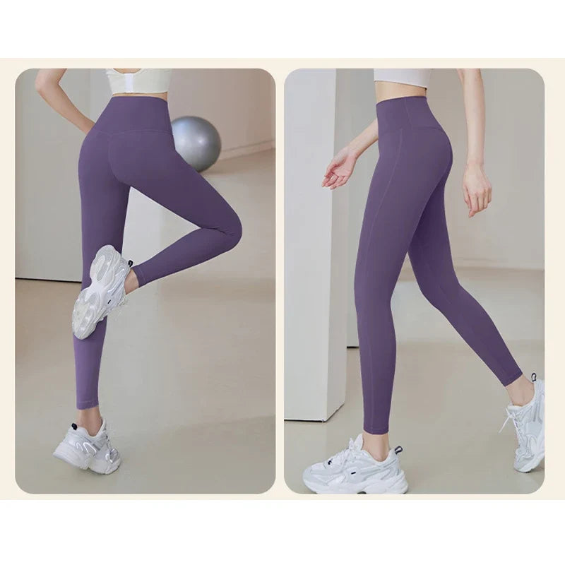 High Waisted Ribbed Yoga Pants
