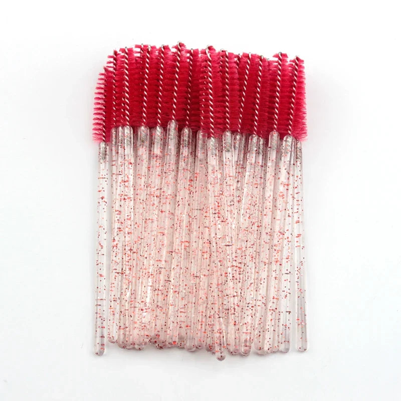 5/50Pcs Black Lashes Brush Cosmetics False Eyelashes Supplies Reusable Makeup Brushes Eyebrow Brush Mascara Wands Make Up Tools