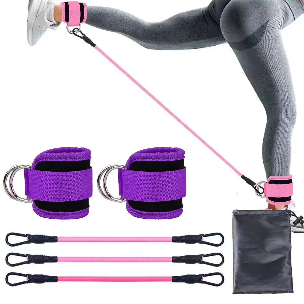 Strengthen Your Legs with Ankle Strap Resistance Bands