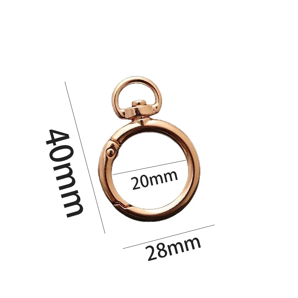 5Pcs Heart Shape Rotation Alloy Lobster Spring Clasps Openable Key Ring  Hook Carabiner Connector Dog Chain Buckles DIY Jewelry