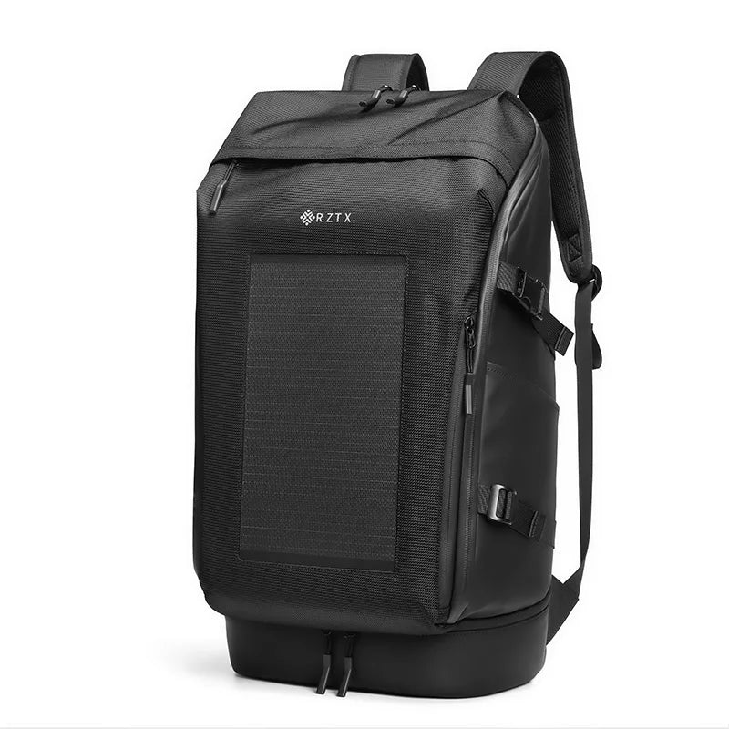Fashion Water Resist USB Charging Multifunction Backpack Solar Battery Power Bank Panel  Bag  Outdoor Travel Bag