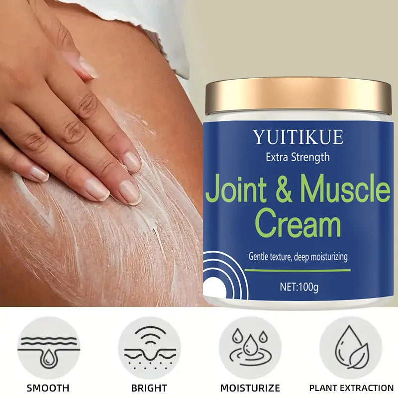 Extra Strength Joint & Muscle Cream 100g - Deep Moisturizing Formula, Gentle Texture for Neck, Shoulders, Knees & Elbows
