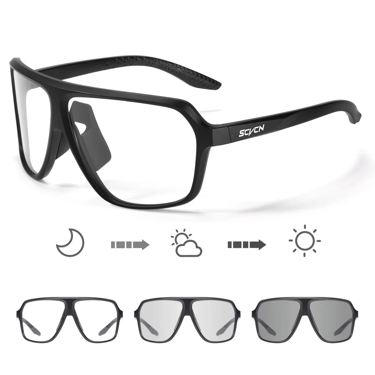 New UV400 Photochromic Cycling Sunglasses for Men MTB Road Bicycle Glasses Outdoor Sports Women Running Eyewear Bike Goggles
