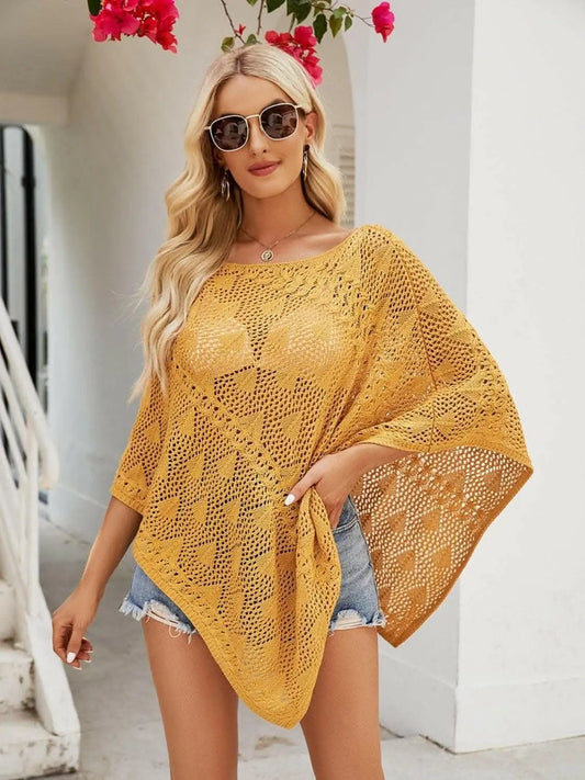 Accessories Trendsi Sheer Cover-Up Beach/Pool Women's Swimwear Openwork Details Lightweight