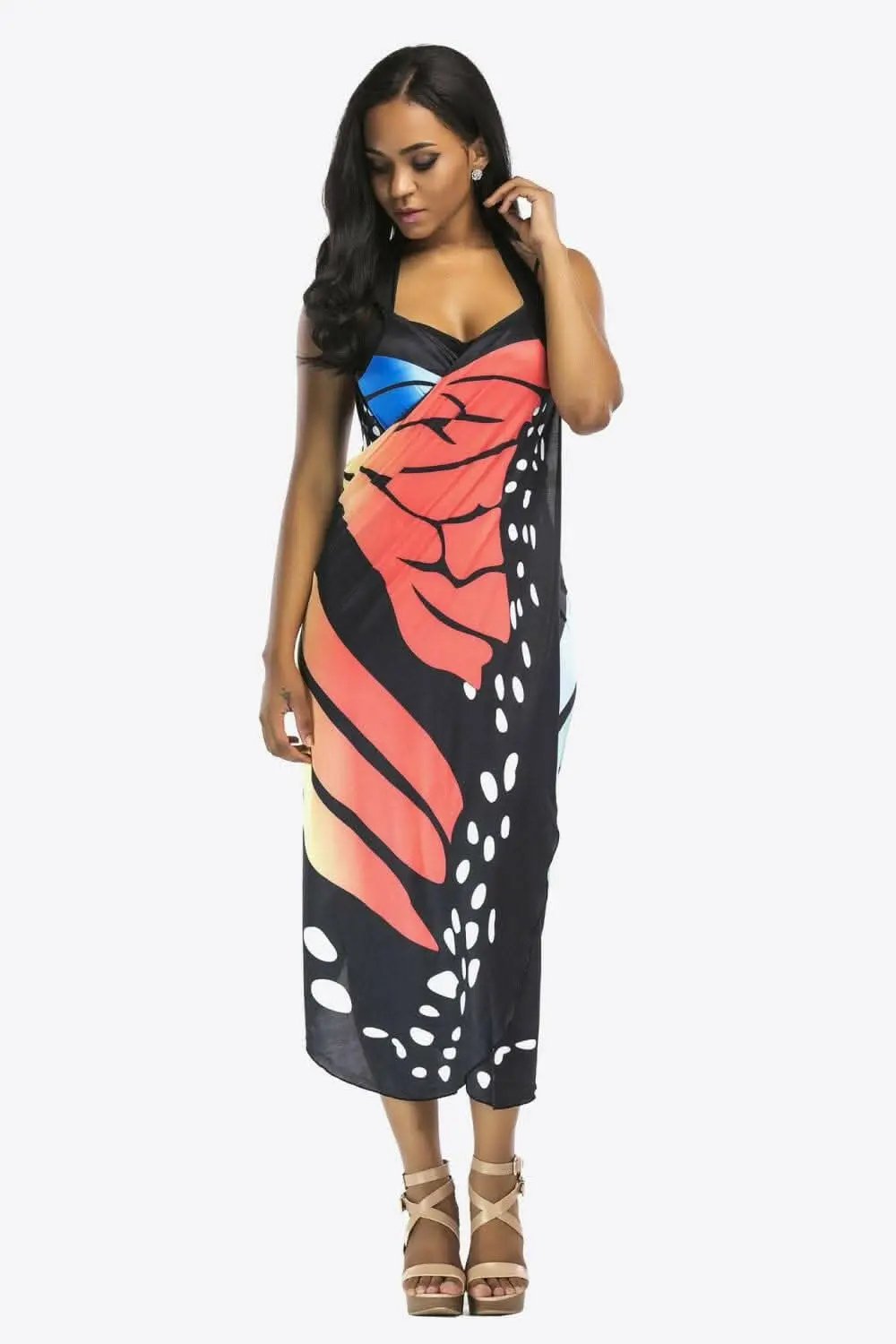 Dresses Trendsi swimwear - Sheer butterfly cover-up dress