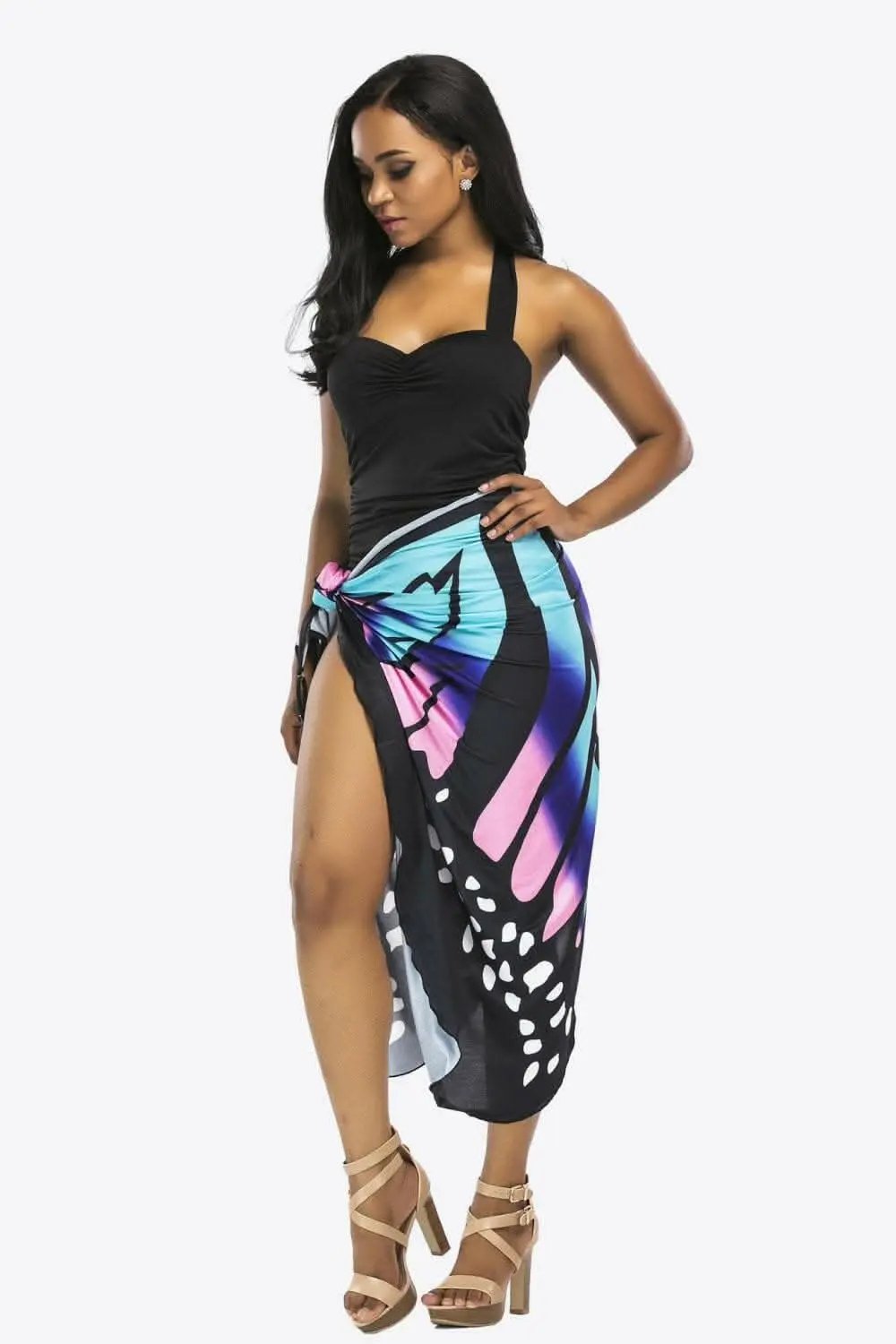 Dresses Trendsi swimwear - Sheer butterfly cover-up dress