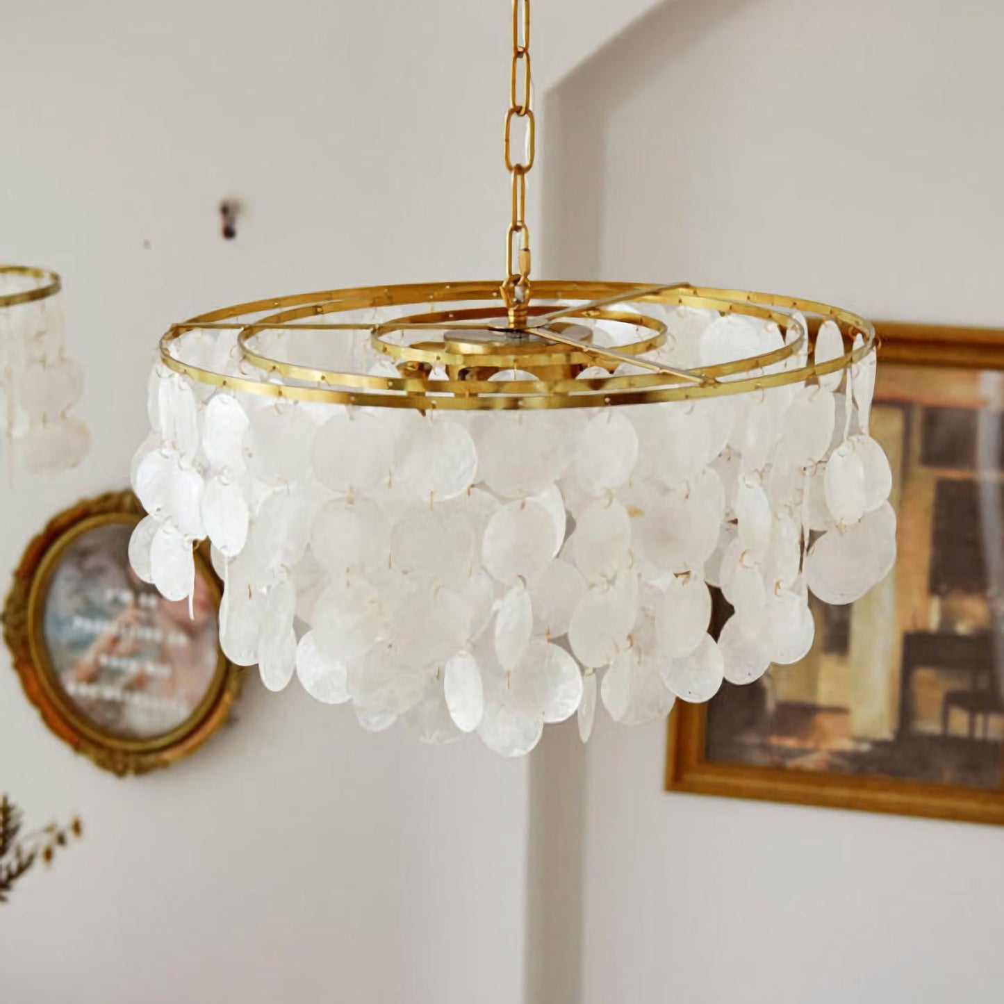Candelabro de caracolas de viento