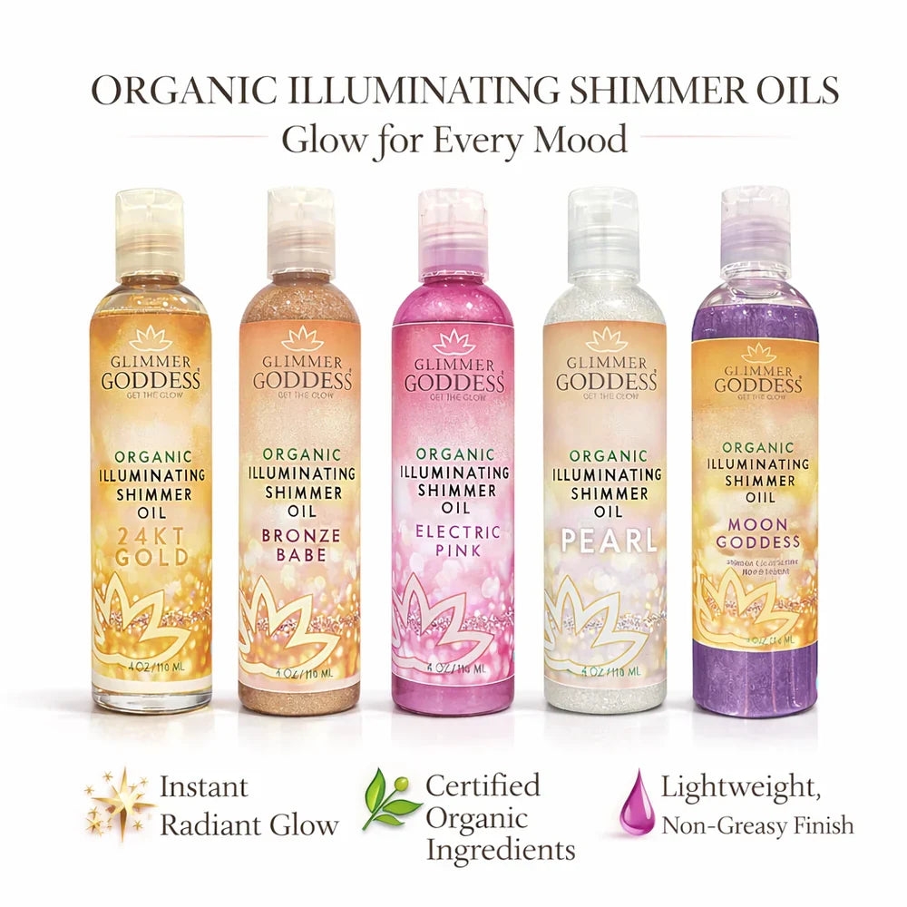 Glimmer Goddess Organic Illuminating Shimmer Oil