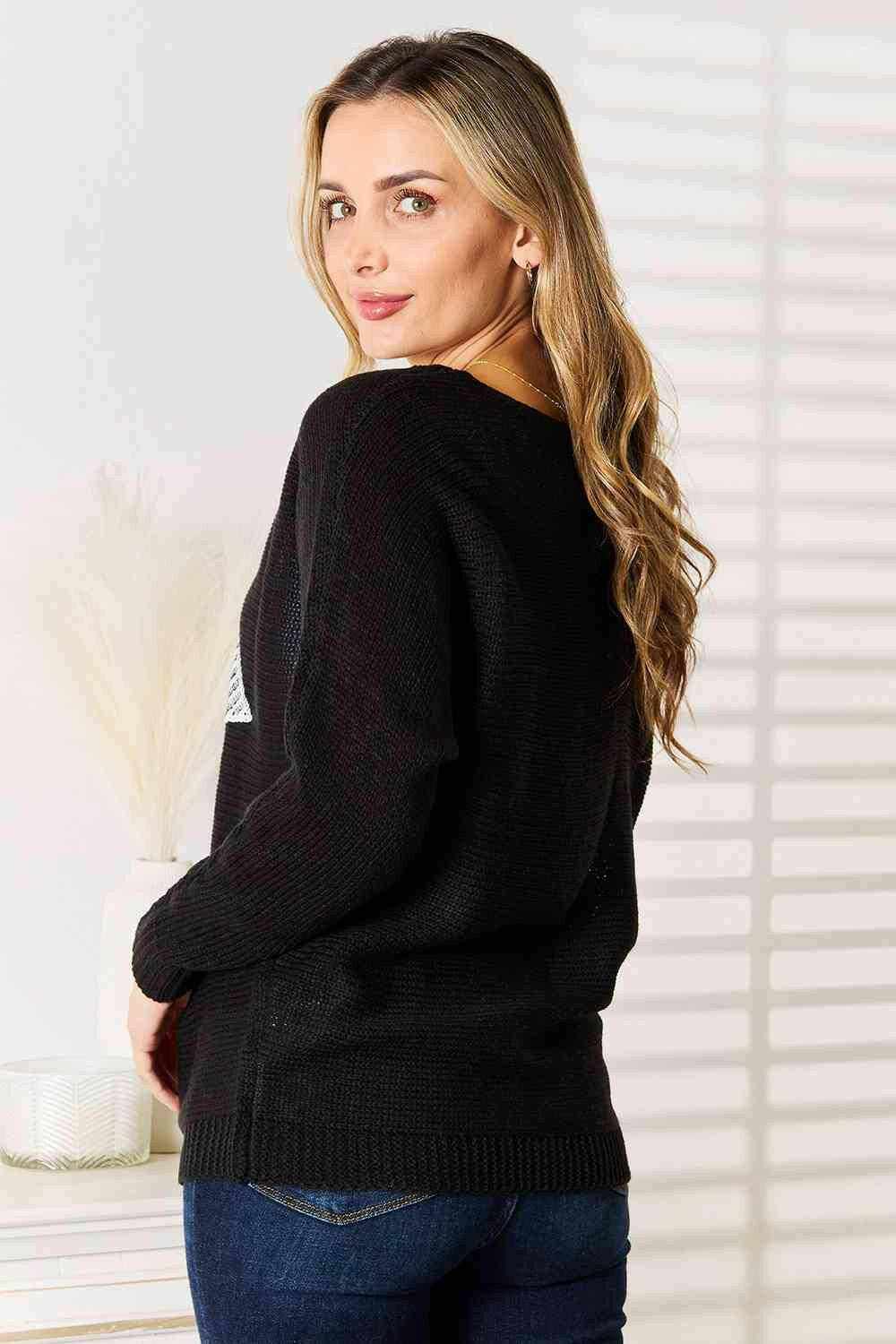 Trendsi Sequin Dolman Sweater - Shimmering Women's Sparkle