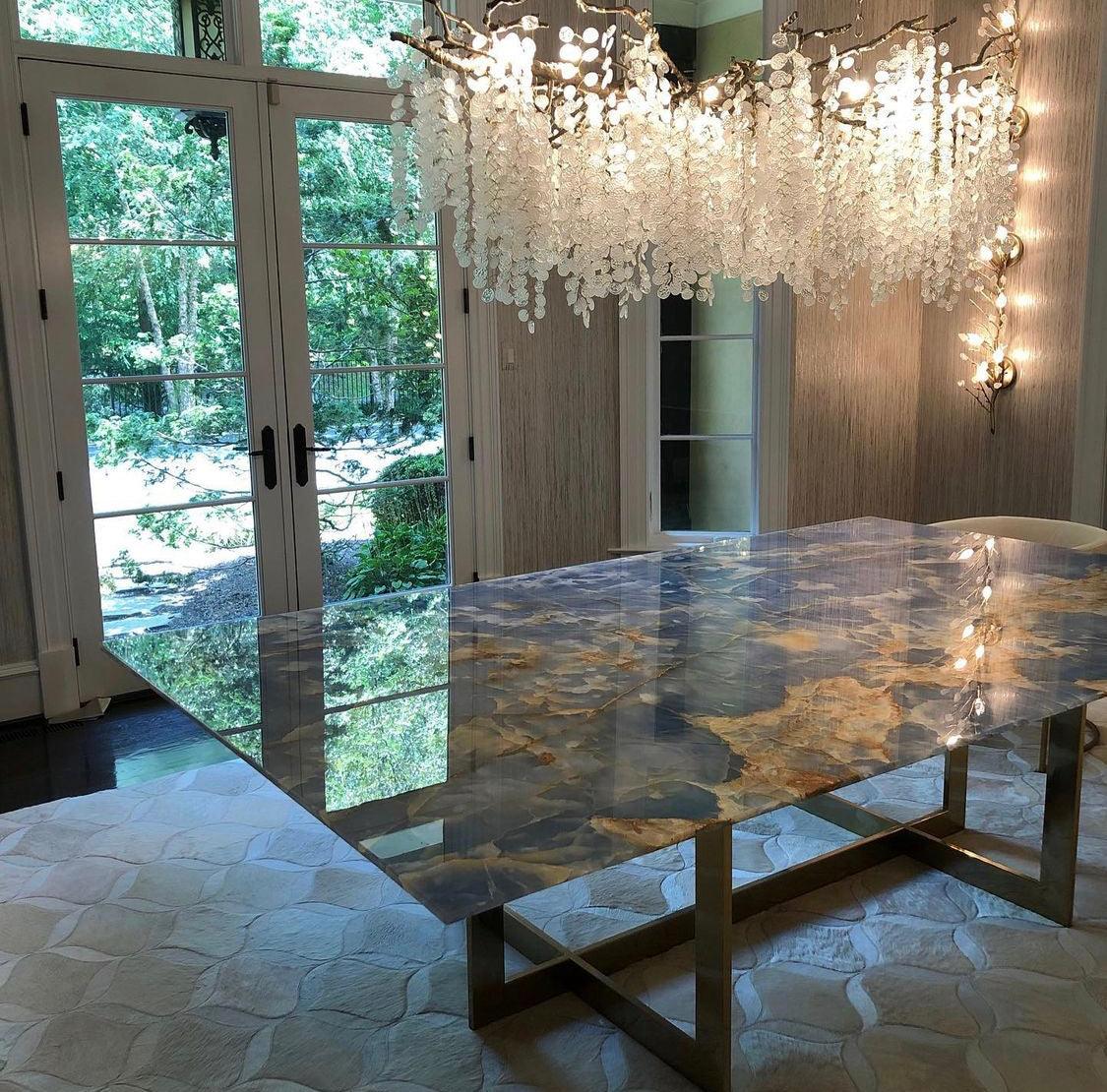 Lámpara de araña de cristal Shiro Noda
