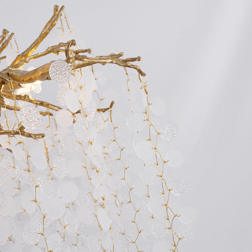 Lámpara de araña de cristal Shiro Noda