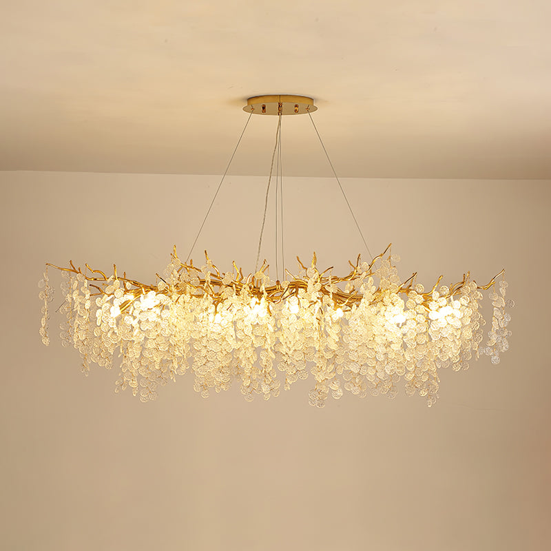 Candelabros de monedas de cristal de Shiro Noda