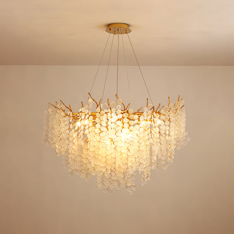 Candelabros de monedas de cristal de Shiro Noda