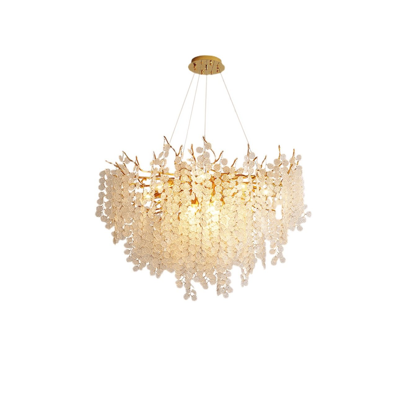 Candelabros de monedas de cristal de Shiro Noda