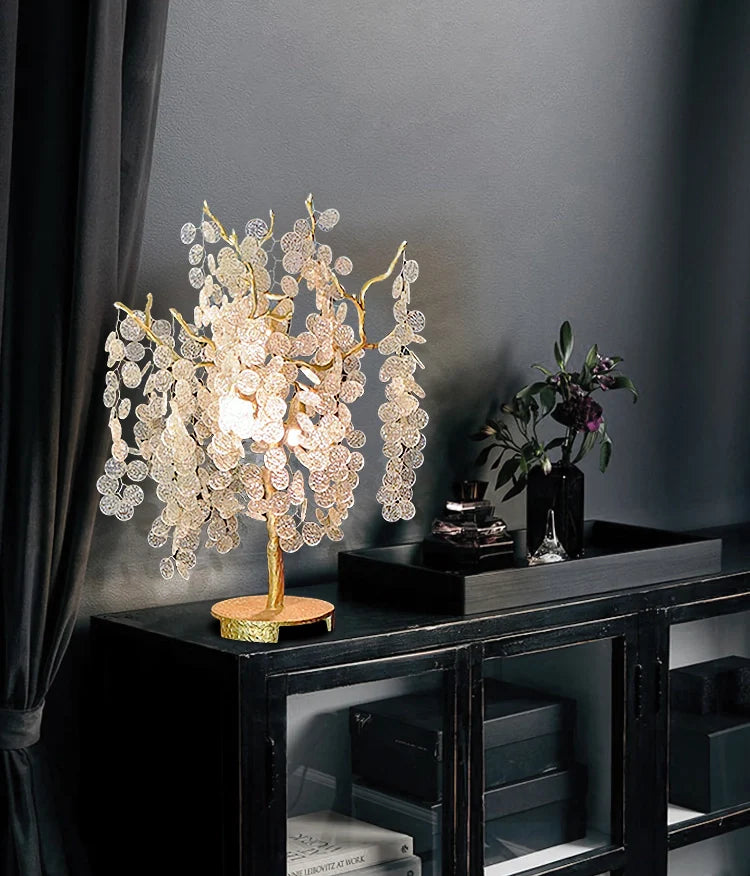 Lámpara de mesa de cristal Shiro Noda
