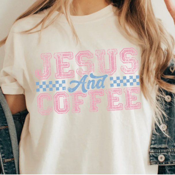 Jesus and Coffee Christian Jesus shirt | 100% Cotton Tshirt | Trendy Shirt | Stylish Trendy Apparel nn