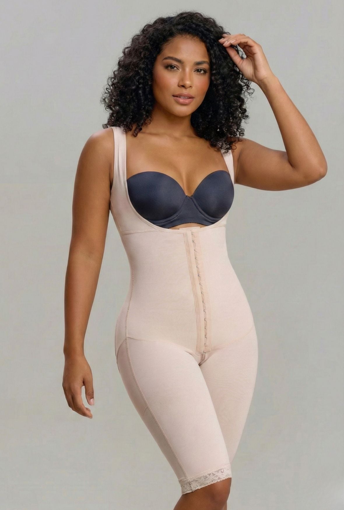 Faja modeladora de cuerpo completo con busto abierto