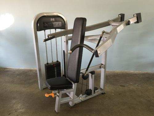 Classic Shoulder Press - Muscle D Fitness - Adjustable Seat - Pin Selectorized Weight Stack