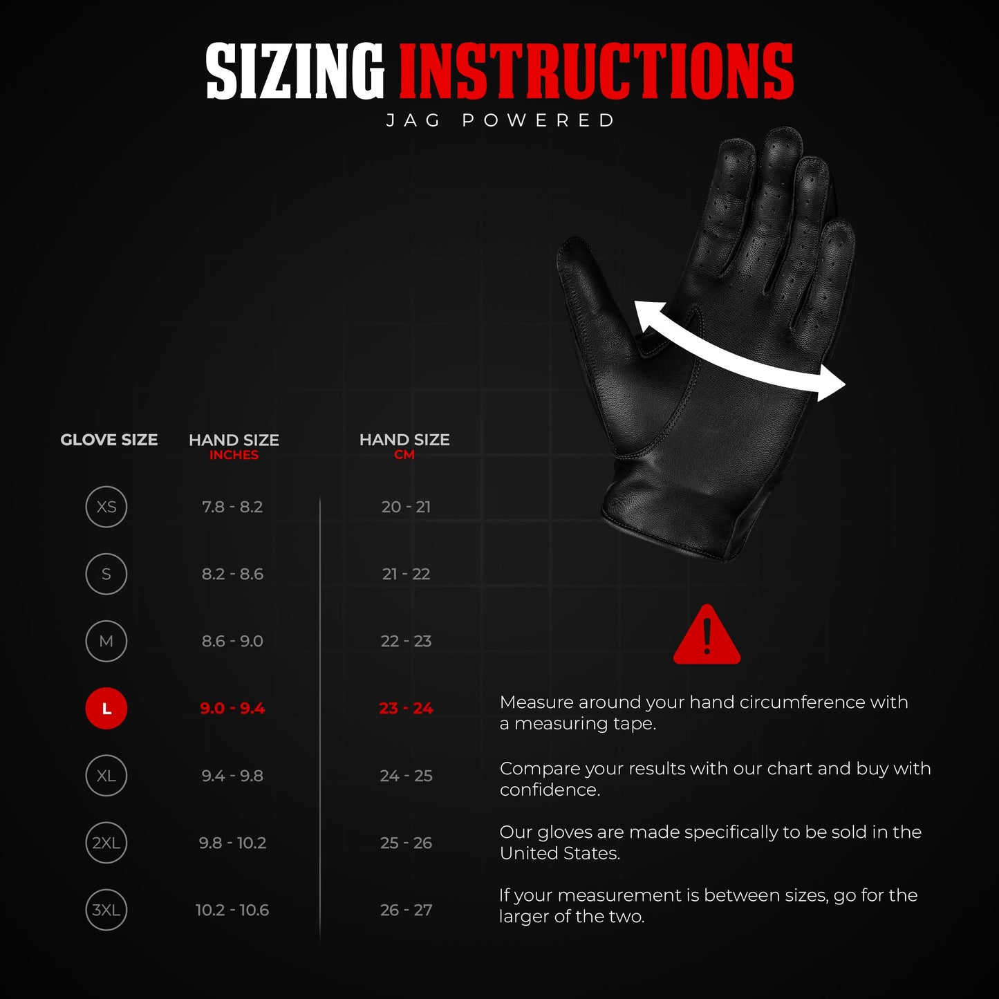 Guantes de cuero de Caballero Oscuro - Diseño de dedos completos (Negro)