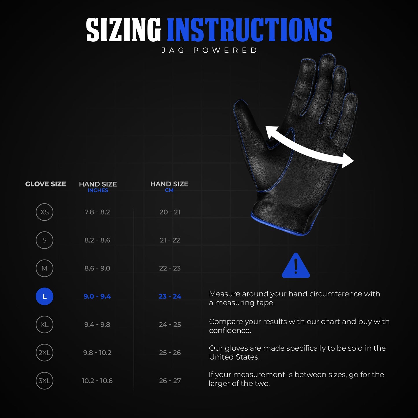 Guantes de Cuero Dark Knight - Diseño de Dedo Completo (Azul)