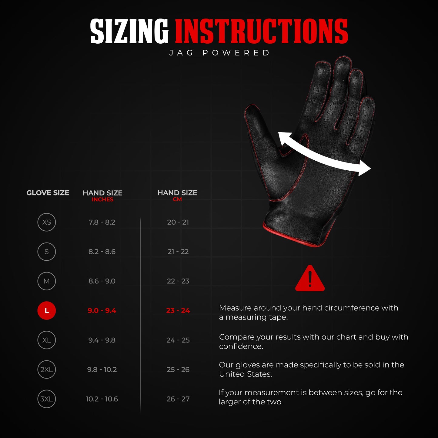 Guantes de Cuero Dark Knight - Diseño de Dedo Completo (Rojo)