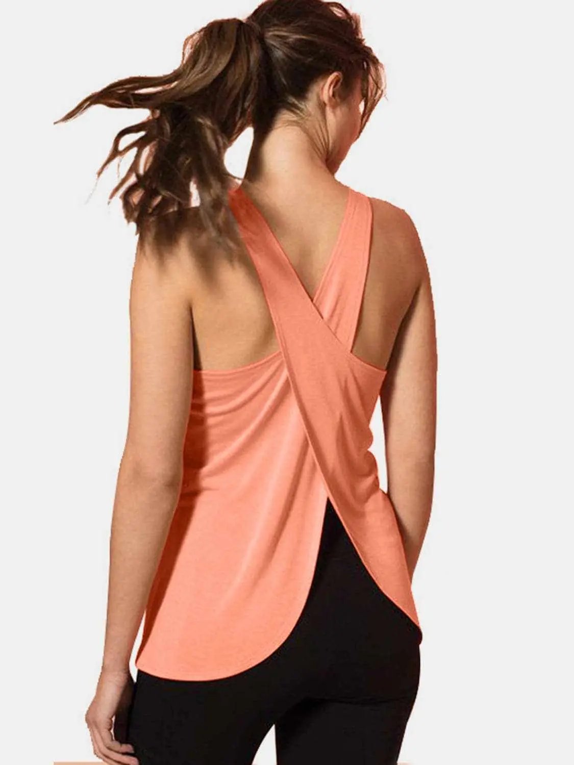 Activewear Trendsi Sleek crisscross workout tank