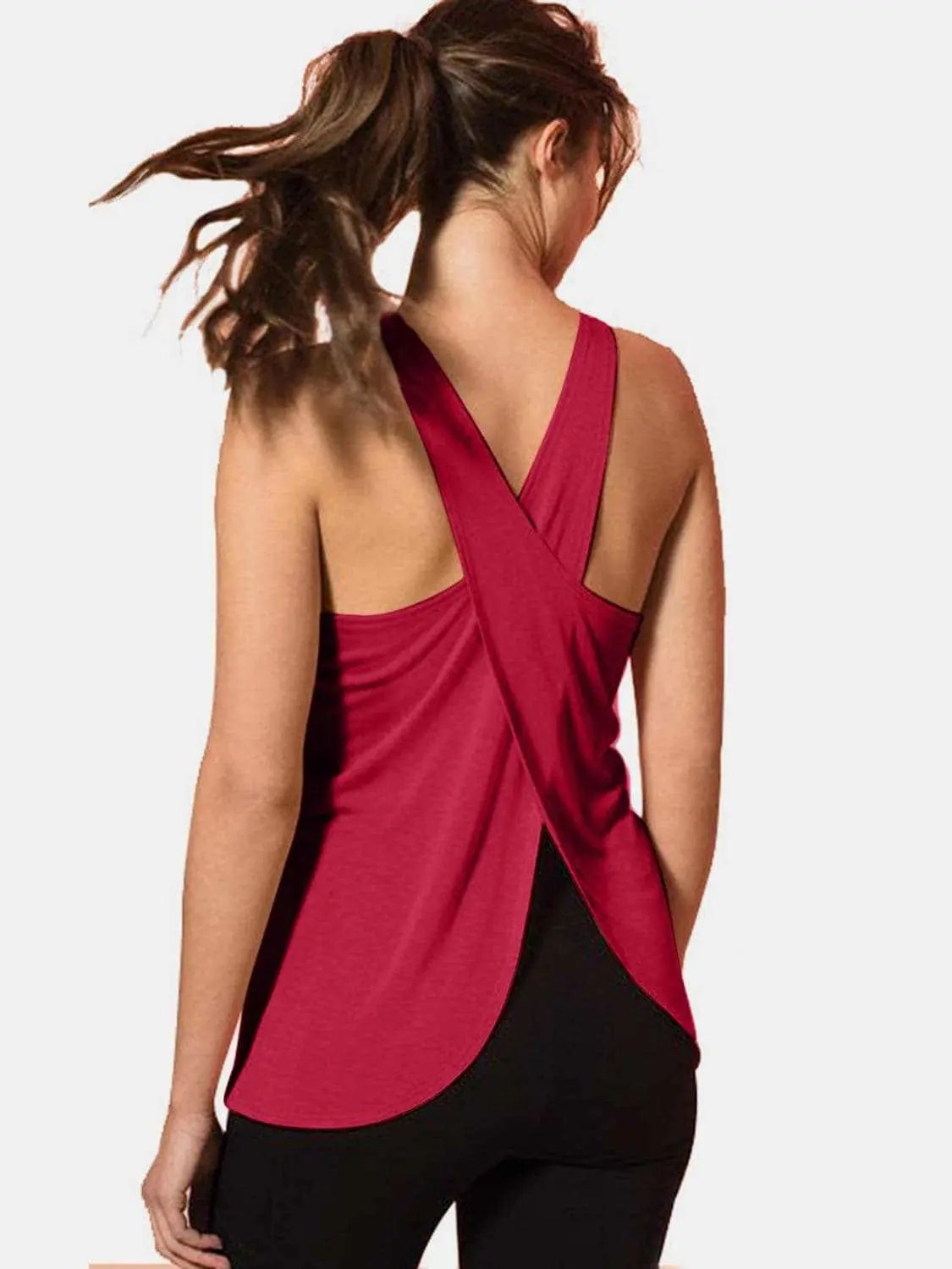 Activewear Trendsi Sleek crisscross workout tank