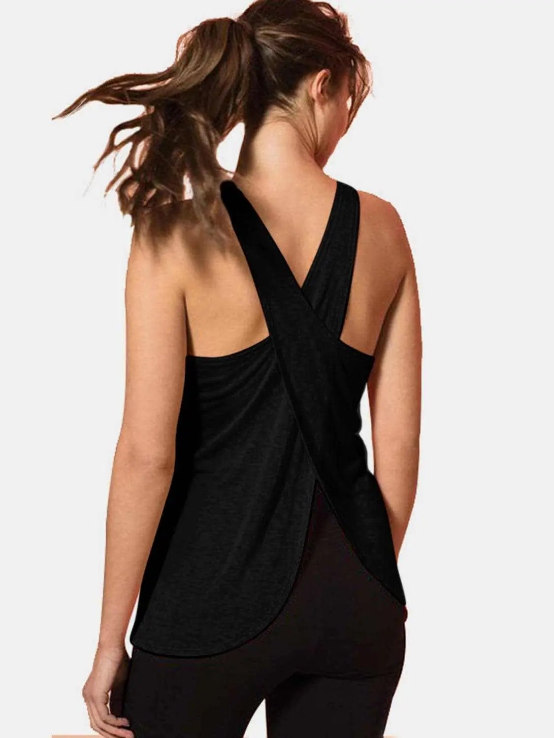 Activewear Trendsi Sleek crisscross workout tank