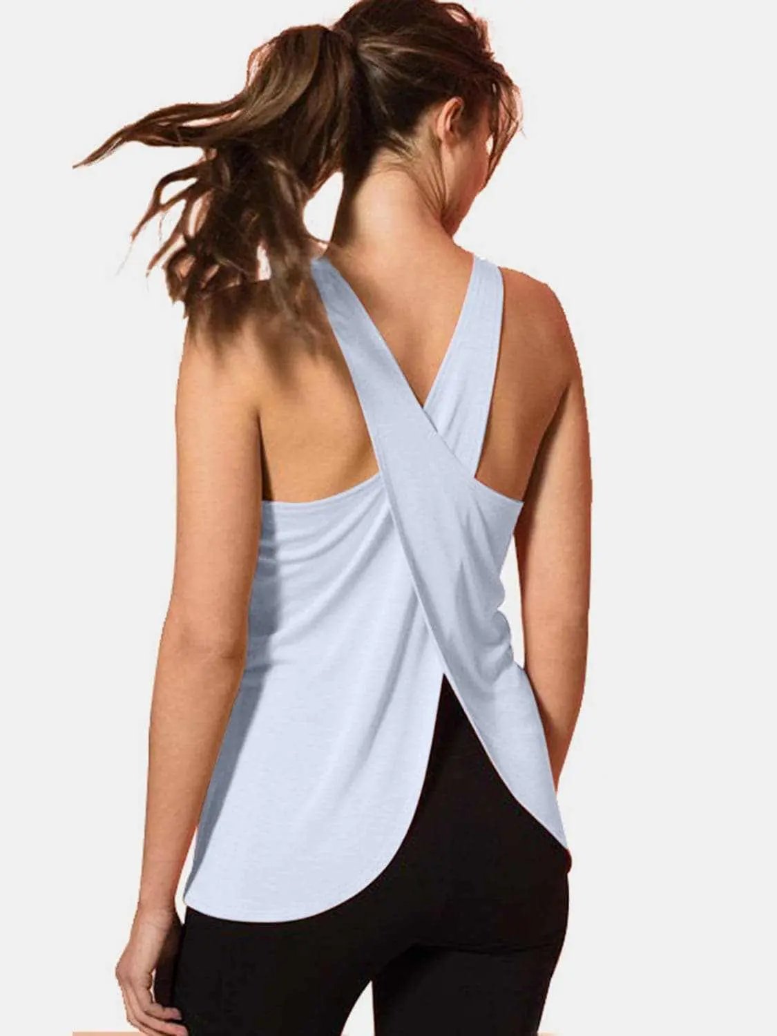 Activewear Trendsi Sleek crisscross workout tank