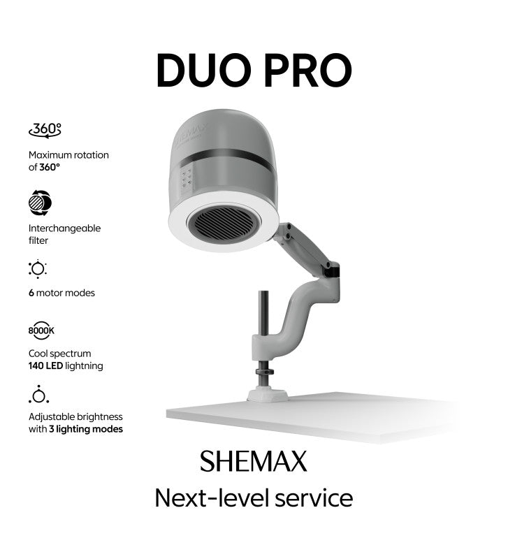 SHEMAX Duo Pro Professional Nail Dust Collector