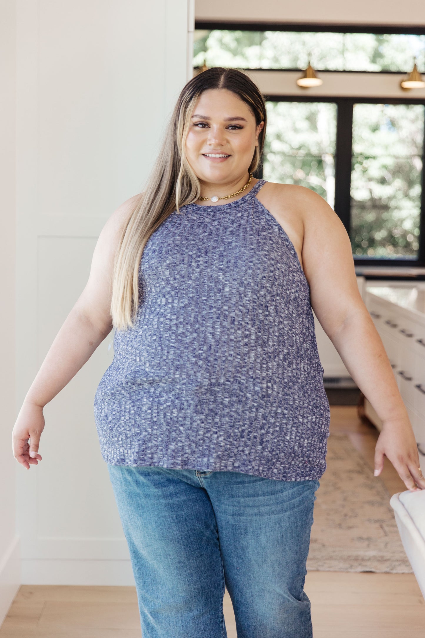 Top Halter Acanalado Small Talk