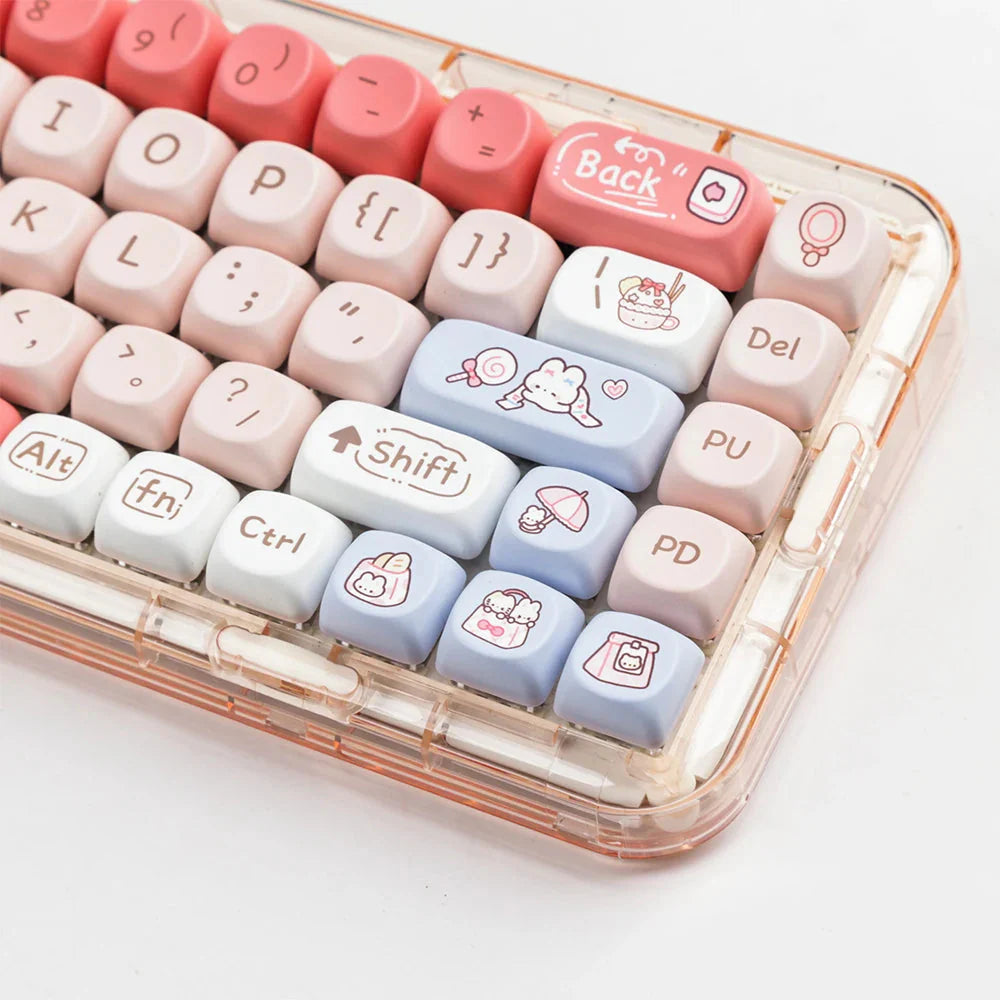 Juego de teclas kawaii Conejitos Snack