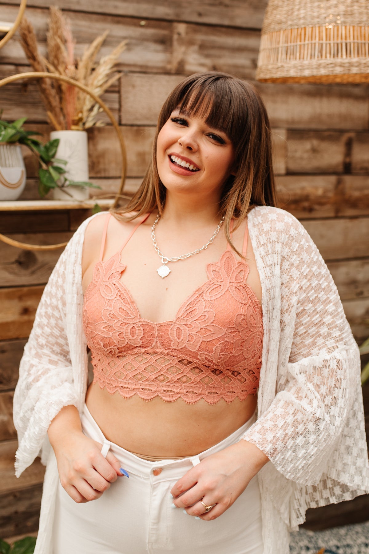 Sujetador So This is Love Bralette en Coral Haze