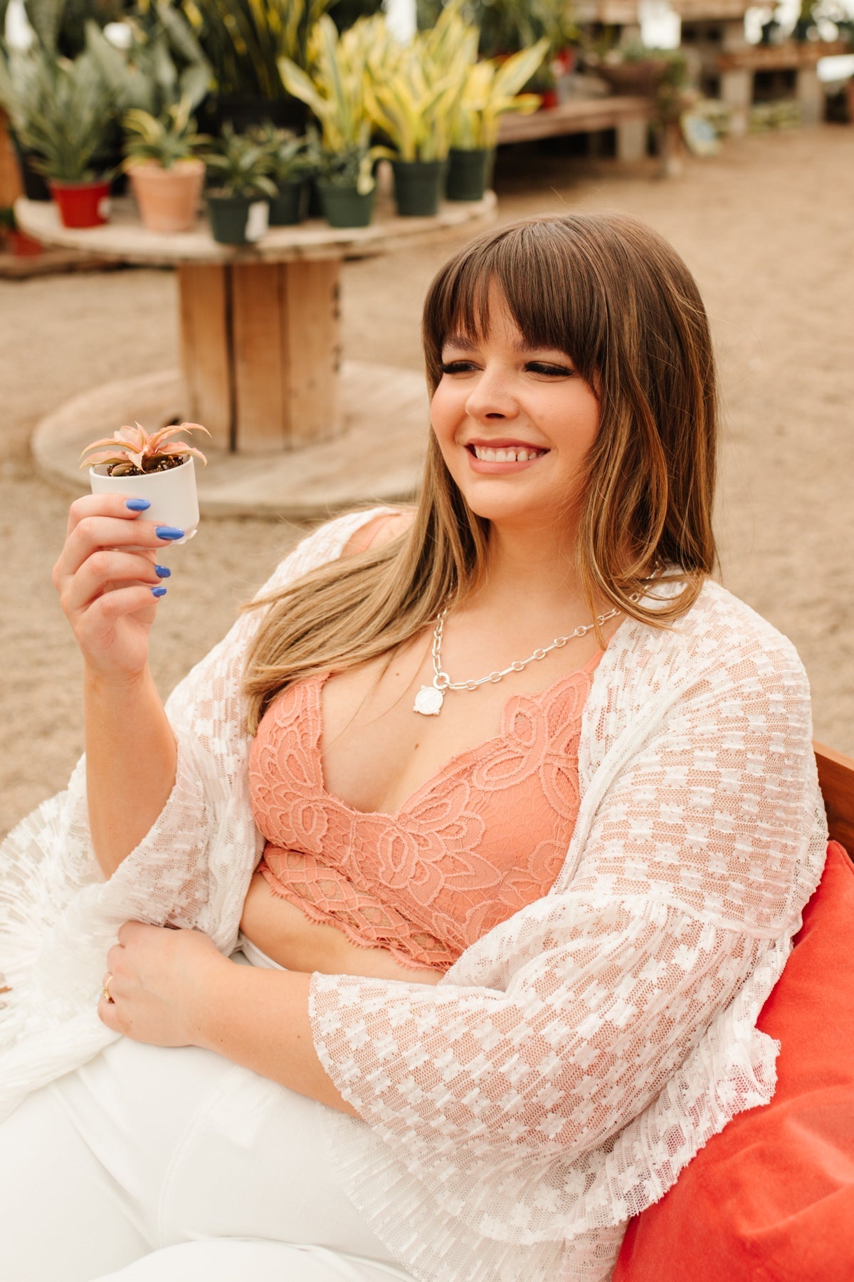 Sujetador So This is Love Bralette en Coral Haze