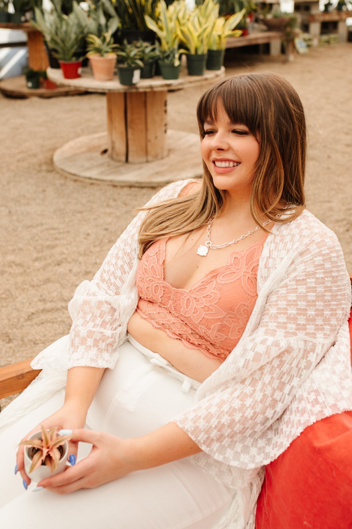 Sujetador So This is Love Bralette en Coral Haze