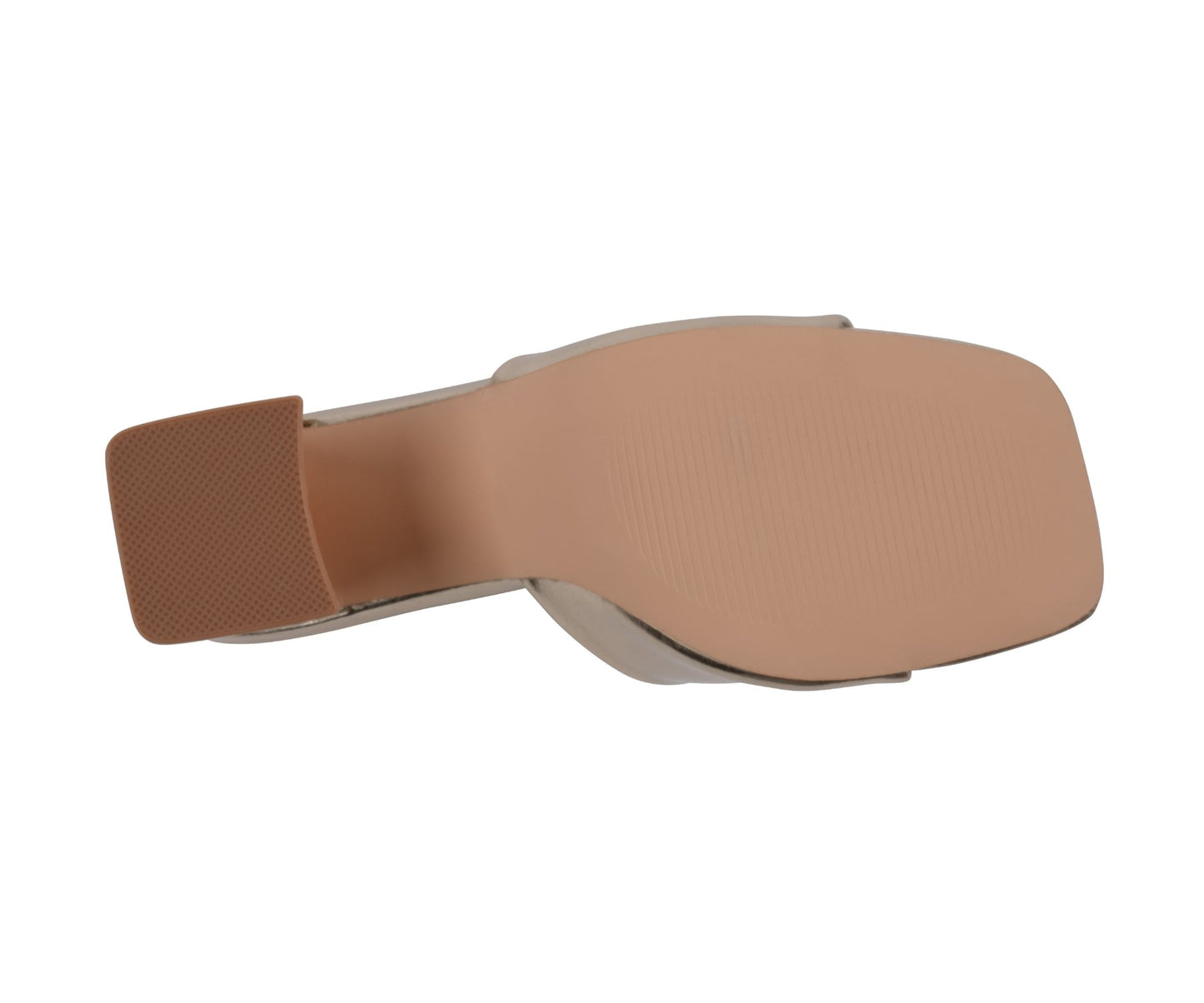 Sandalias de tacón con puntera cuadrada doradas Soho para mujer