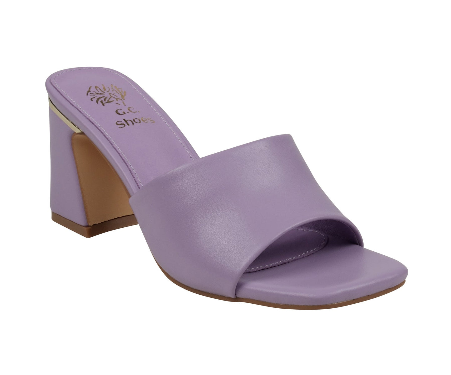 Sandalias de tacón de mujer con punta cuadrada Soho Lilac
