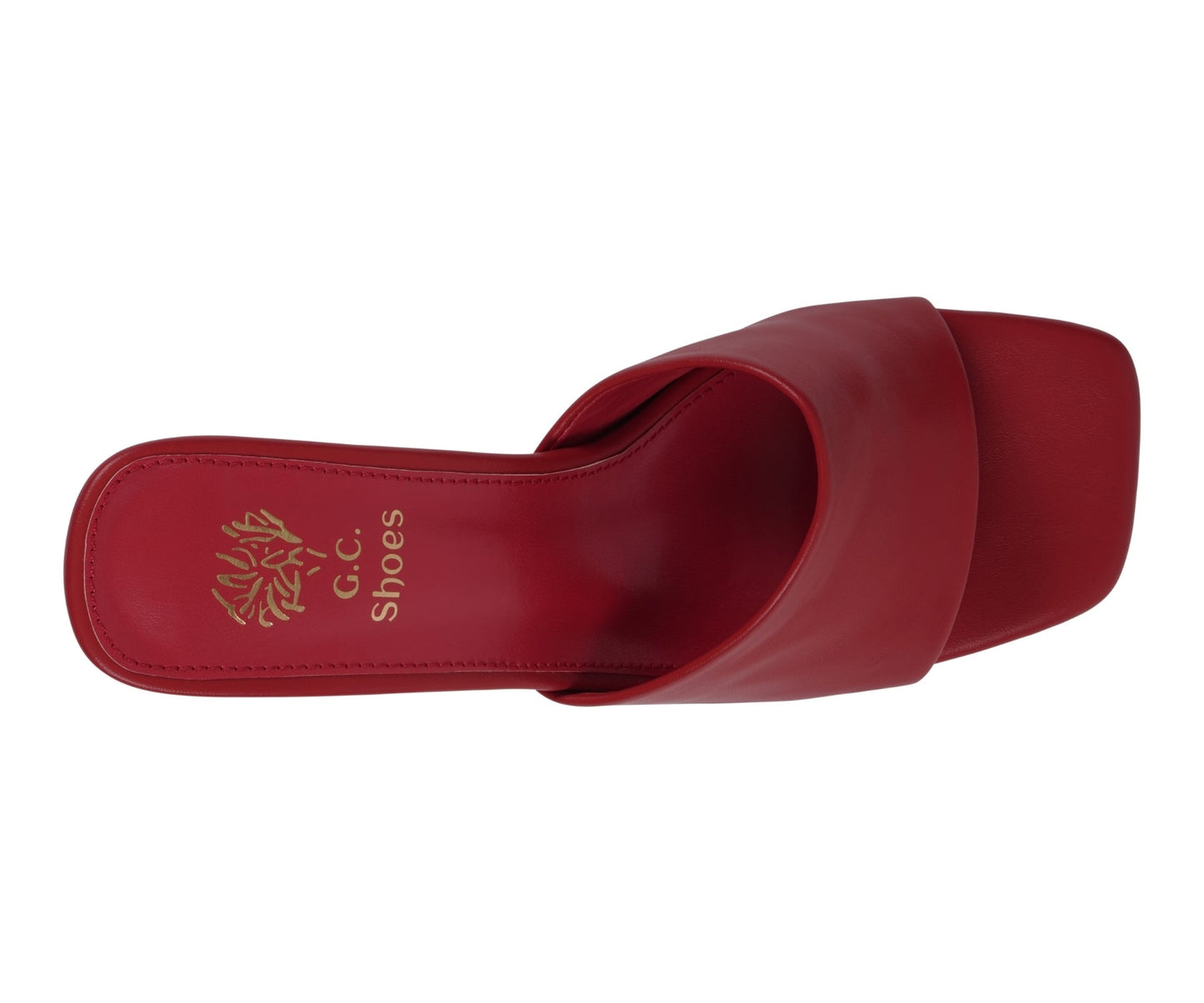 Sandalias de tacón para mujer Soho de puntera cuadrada rojas