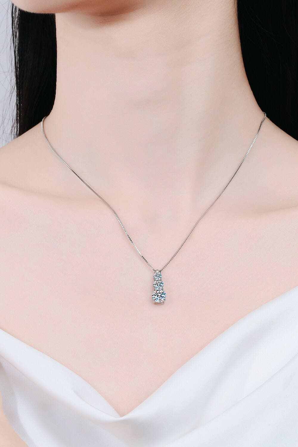 Camisetas Trendsi Collares - Collar de moissanita brillante