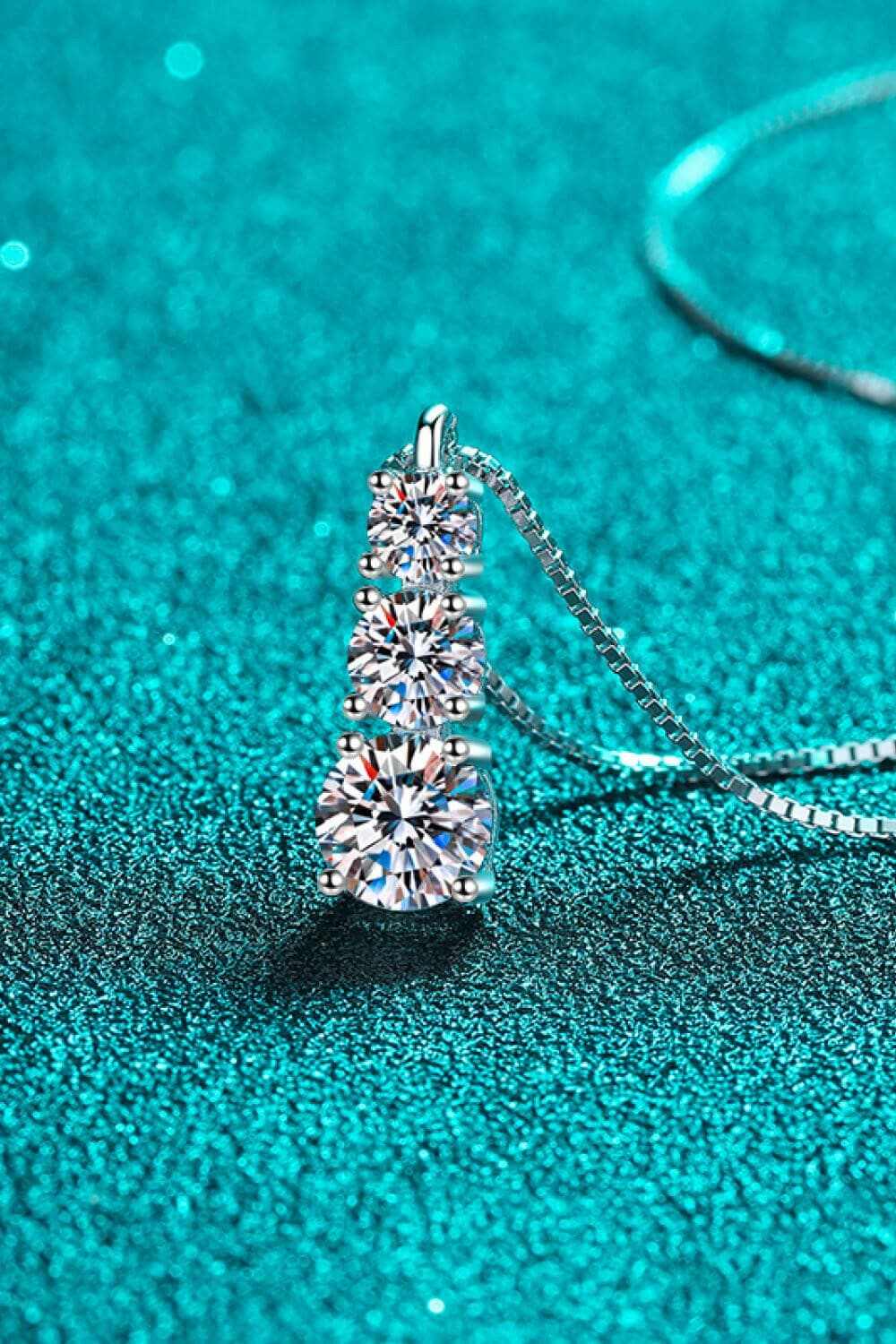 Camisetas Trendsi Collares - Collar de moissanita brillante